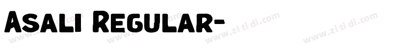 Asali Regular字体转换 Asali Regular字体转换